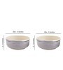 Parikrama 350ml White & Blue Ceramic (Set of 2) Dinner Bowl