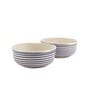 Parikrama 350ml White & Blue Ceramic (Set of 2) Dinner Bowl