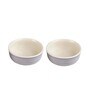 Parikrama 350ml White & Blue Ceramic (Set of 2) Dinner Bowl