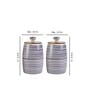 Parikrama Blue Spiral 450ml (Set of 2) Ceramic Storage Jar