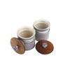 Parikrama Blue Spiral 600ml (Set of 2) Ceramic Storage Jar