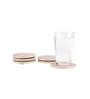 Parikrama Red Spiral (Set of 6) Ceramic Table Coaster