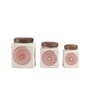 Parikrama Red Spiral (Set of 3) Ceramic Storage Jar