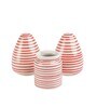 Parikrama 100ml White & Red Ceramic (Set of 3) Salt & Pepper Shaker