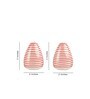 Parikrama 100ml White & Red Ceramic (Set of 3) Salt & Pepper Shaker