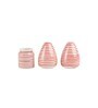 Parikrama 100ml White & Red Ceramic (Set of 3) Salt & Pepper Shaker