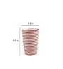 Parikrama 400ml Red & White Ceramic (Set of 4) Everyday Glass