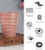 Parikrama 400ml Red & White Ceramic (Set of 4) Everyday Glass