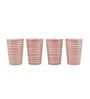 Parikrama 400ml Red & White Ceramic (Set of 4) Everyday Glass
