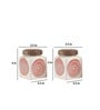 Parikrama Red Spiral 450ml (Set of 2) Ceramic Storage Jar