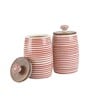 Parikrama Red Spiral 450ml (Set of 2) Ceramic Storage Jar