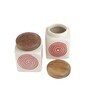 Parikrama Red Spiral 450ml (Set of 2) Ceramic Storage Jar
