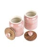 Parikrama Red Spiral 500ml (Set of 2) Ceramic Storage Jar
