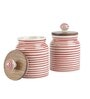 Parikrama Red Spiral 500ml (Set of 2) Ceramic Storage Jar