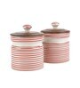 Parikrama Red Spiral 600ml (Set of 2) Ceramic Storage Jar