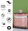 Parikrama Red Spiral 600ml (Set of 2) Ceramic Storage Jar