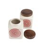Parikrama Red Spiral 800ml (Set of 2) Ceramic Storage Jar Parikrama Red Spiral 800ml (Set of 2) Ceramic Storage Jar