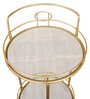 Paris Bar Serving Trolley in Gold Colour