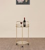 Paris Bar Serving Trolley in Gold Colour