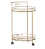 Paris Bar Serving Trolley in Gold Colour