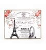 Paris Themed White Wooden Wall Art