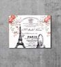 Paris Themed White Wooden Wall Art
