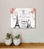 Paris Themed White Wooden Wall Art