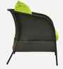 Paris Wicker 2+1+1 Sofa Set In Black And Brown Dual Tone Color