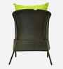 Paris Wicker 2+1+1 Sofa Set In Black And Brown Dual Tone Color