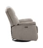 Parker Motorized 1 Seater Rocking And Revolving Recliner In Beige Colour