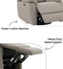 Parker Motorized 1 Seater Rocking And Revolving Recliner In Beige Colour
