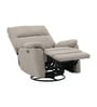 Parker Motorized 1 Seater Rocking And Revolving Recliner In Beige Colour