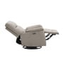 Parker Motorized 1 Seater Rocking And Revolving Recliner In Beige Colour
