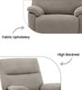 Parker Motorized 1 Seater Rocking And Revolving Recliner In Beige Colour