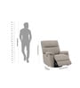 Parker Motorized 1 Seater Rocking And Revolving Recliner In Beige Colour