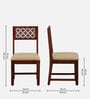 Parnika Z Solid Wood 4 Seater Dining Set in Scratch Resistant Honey Oak Finish