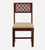 Parnika Z Solid Wood 4 Seater Dining Set in Scratch Resistant Honey Oak Finish