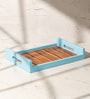 Set of 3 Parosa Serving Tray Set Acacia Wood Trays with Handles
