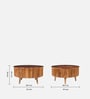 Parquet Sheesham Wood Coffee Table in Natural Finish Parquet Sheesham Wood Coffee Table in Natural Finish