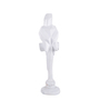 Parrot White Polyresin Figurine