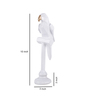 Parrot White Polyresin Figurine