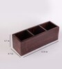 Partitioned Brown MDF Cutlery Holder