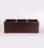 Partitioned Brown MDF Cutlery Holder