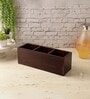 Partitioned Brown MDF Cutlery Holder