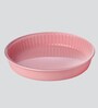 Ovenware Round Light Pink Glass Baking Tray