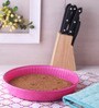 Ovenware Round Pink Glass Baking Tray