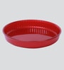 Ovenware Round Red Glass Baking Tray