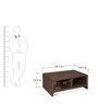 Pascal Coffee Table in Walnut Finish