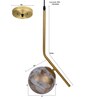 Pascal Gold Metal Hanging Light