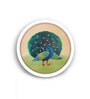 Pashu Panchi Multicolor Canvas Framed Wall Plates (Set of 3)